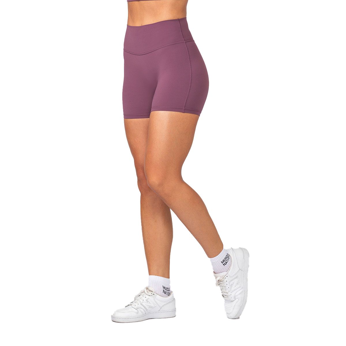 Muscle Nation Womens Aura Peachy Midway Shorts