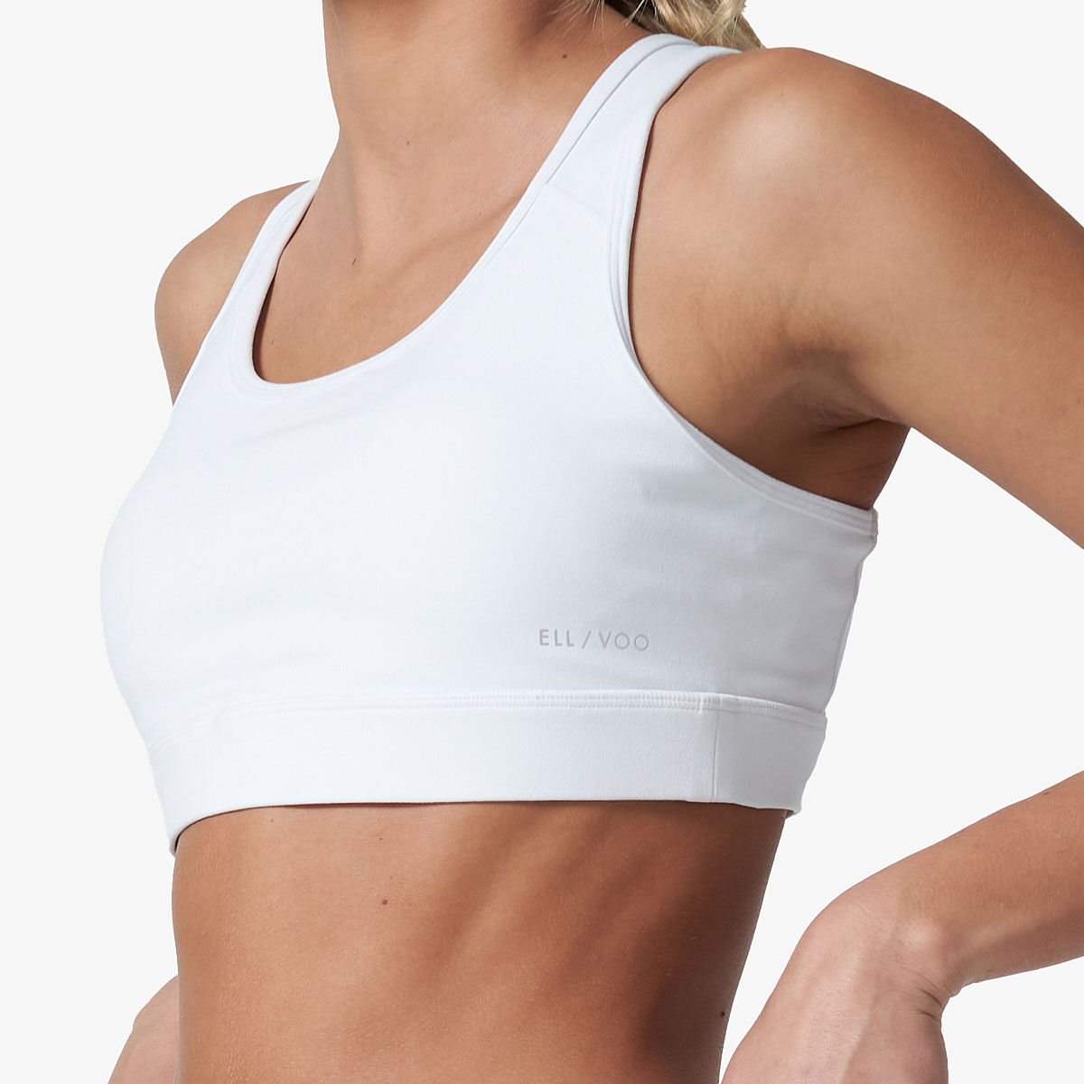 Ell/Voo Womens Essentials Crop Sports Bra