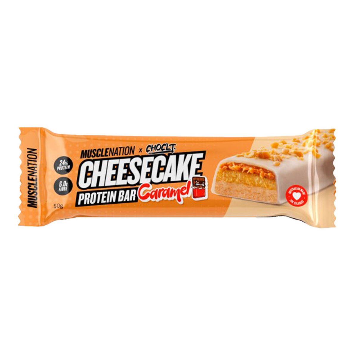 Muscle Nation Cheesecake Protein Bars - Caramel