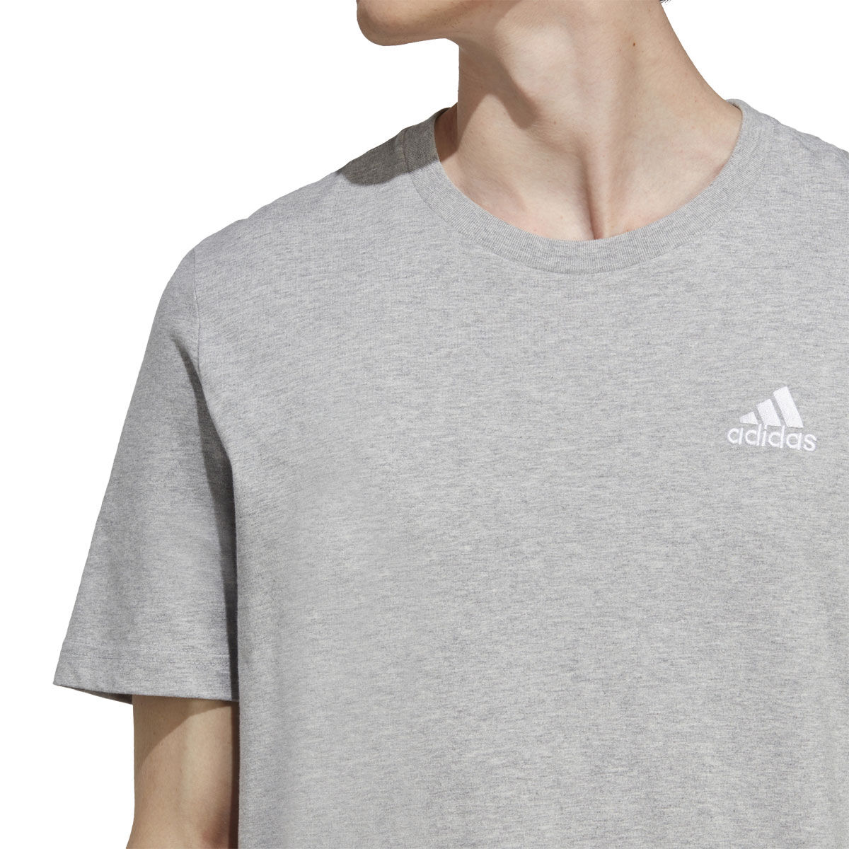 adidas Mens Essentials Small Logo Tee