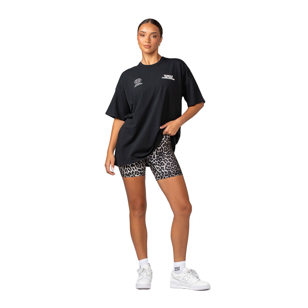 Muscle Nation Womens Global Oversized Tee