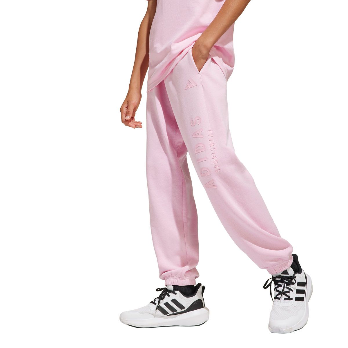 adidas Junior All Season Fleece Graphic Track Pants