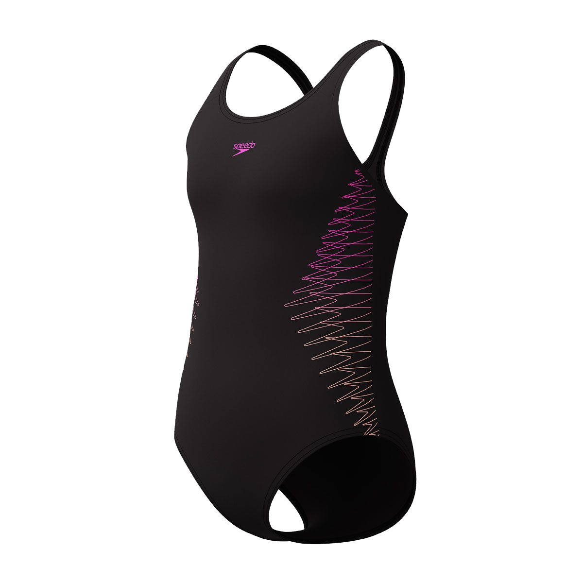 Speedo Girls Placement Muscleback One Piece Swimsuit