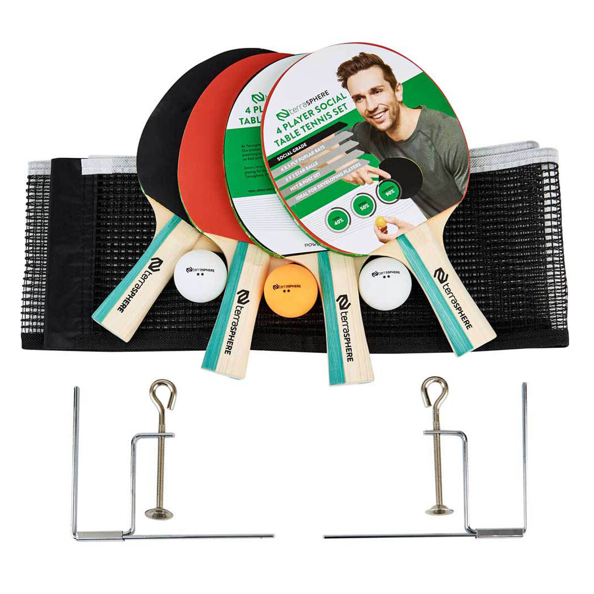 Terrasphere 4 Player Social Table Tennis Set