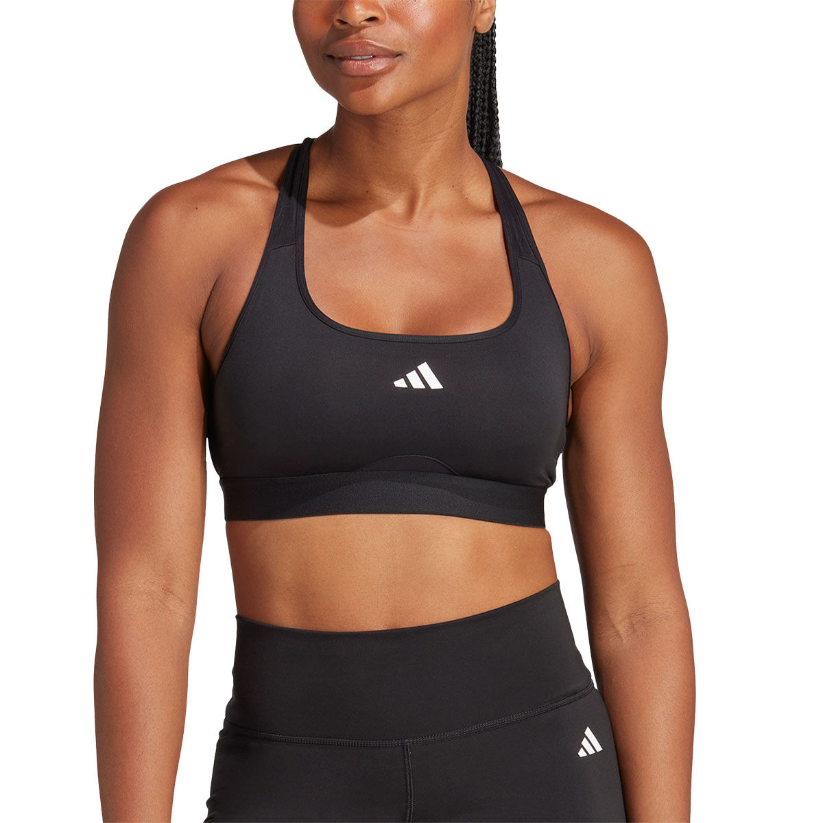 adidas Womens PowerReact Medium Support Training Sports Bra