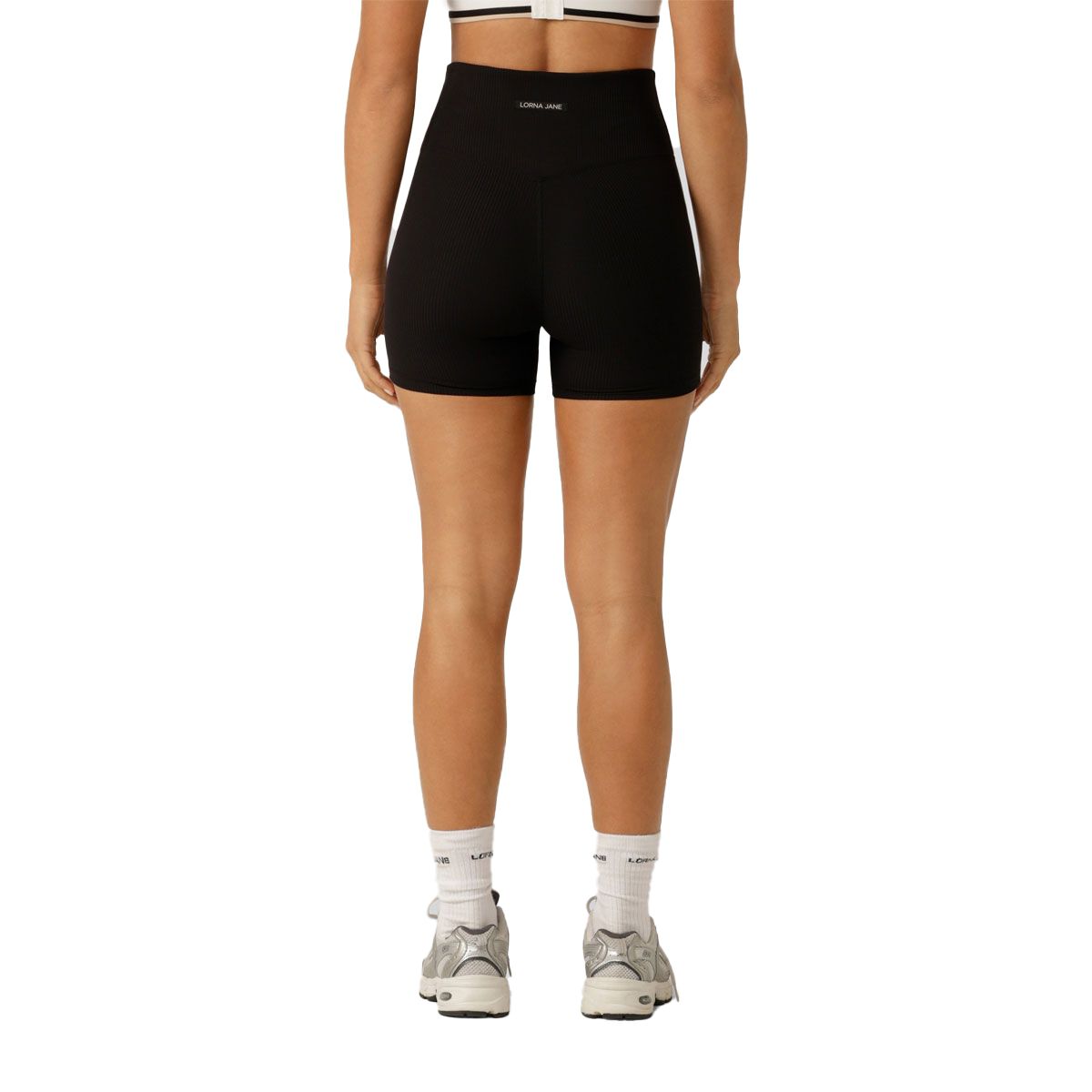 Lorna Jane Womens Second Nature Luxe Rib 12cm Bike Shorts
