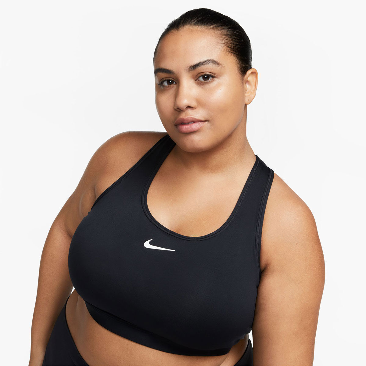 Nike Plus Womens Swoosh Dri-FIT Medium Support Padded Sports Bra