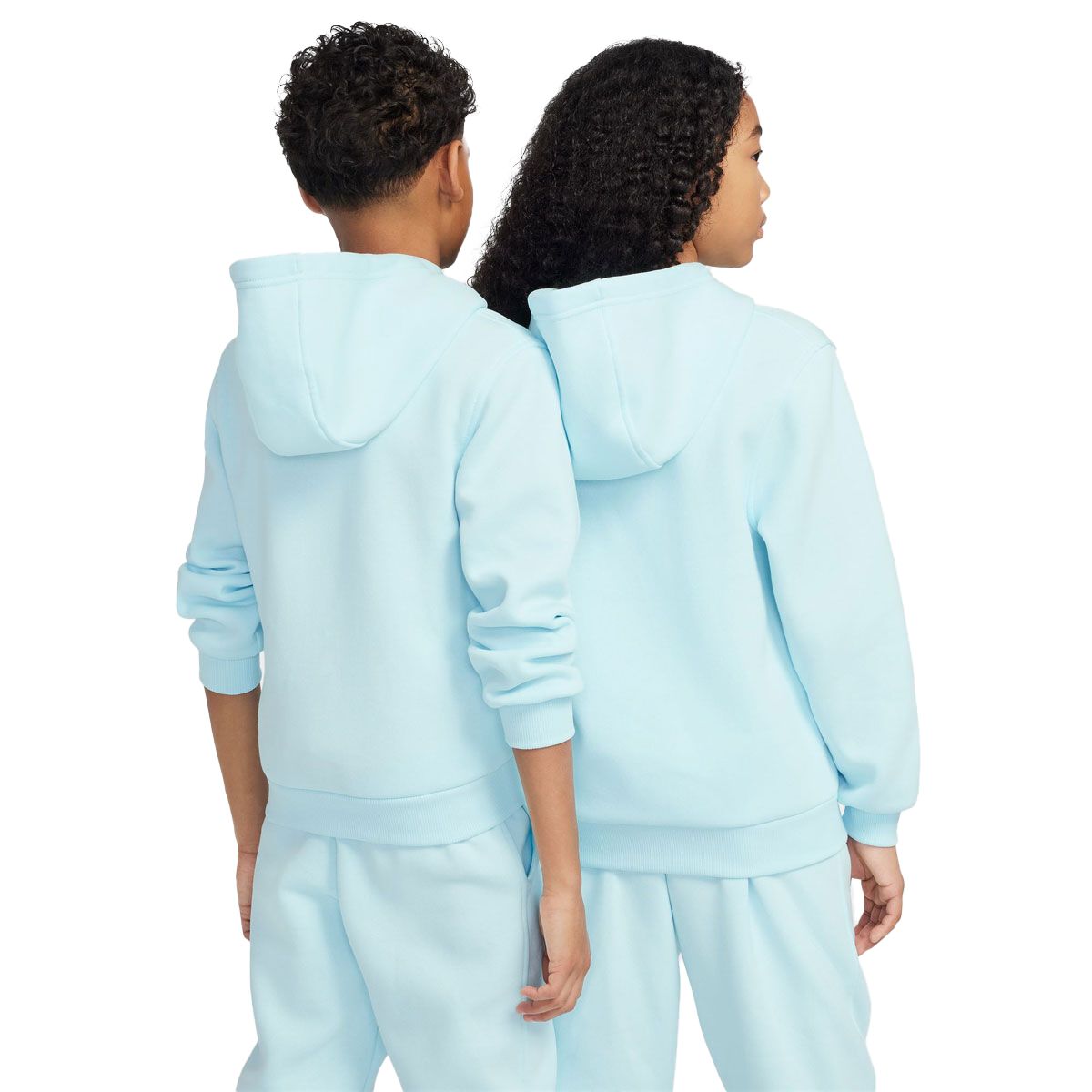 Nike Junior Sportswear Club Fleece Logo Pullover Hoodie Blue XS