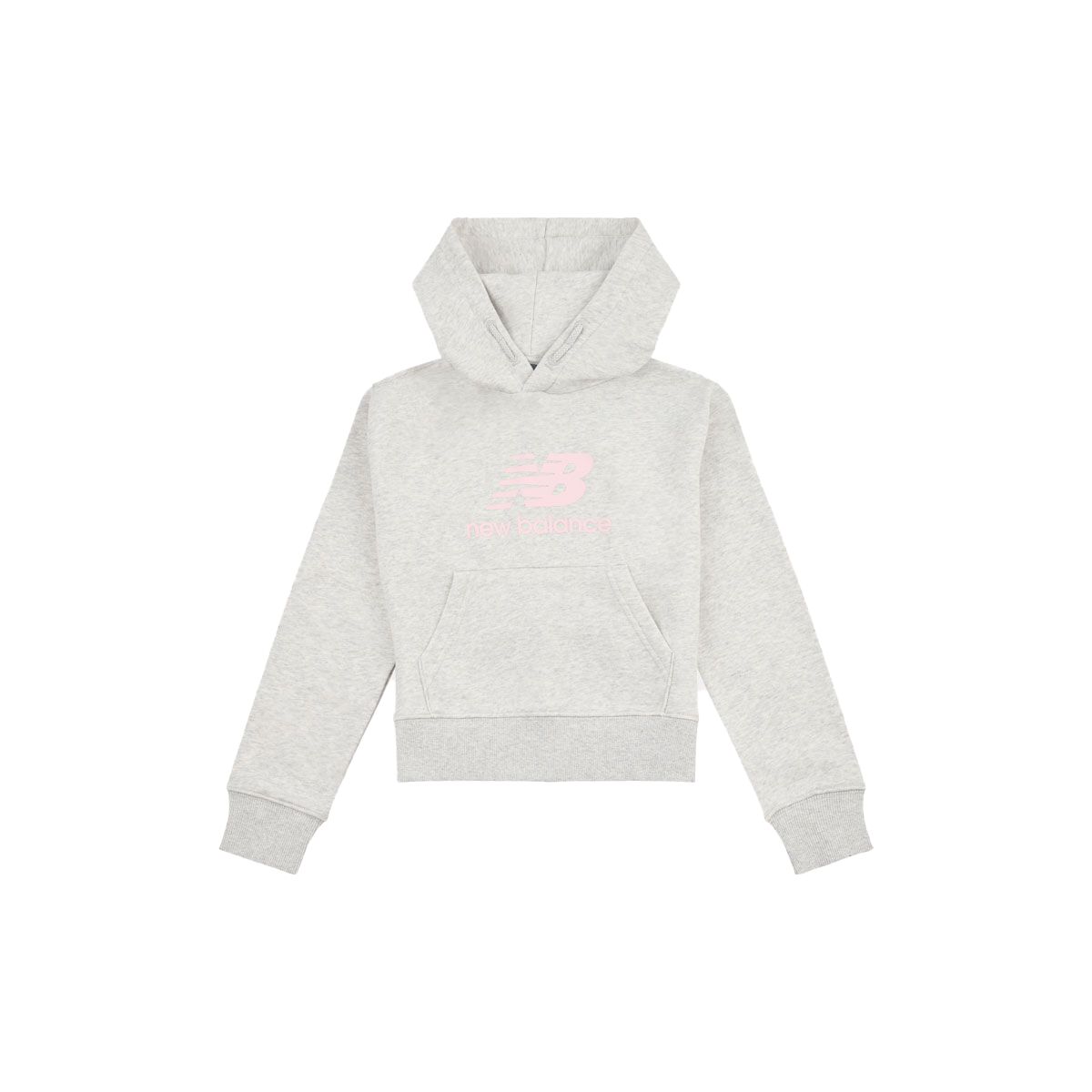 New Balance Junior French Terry Stacked Logo Pullover Hoodie