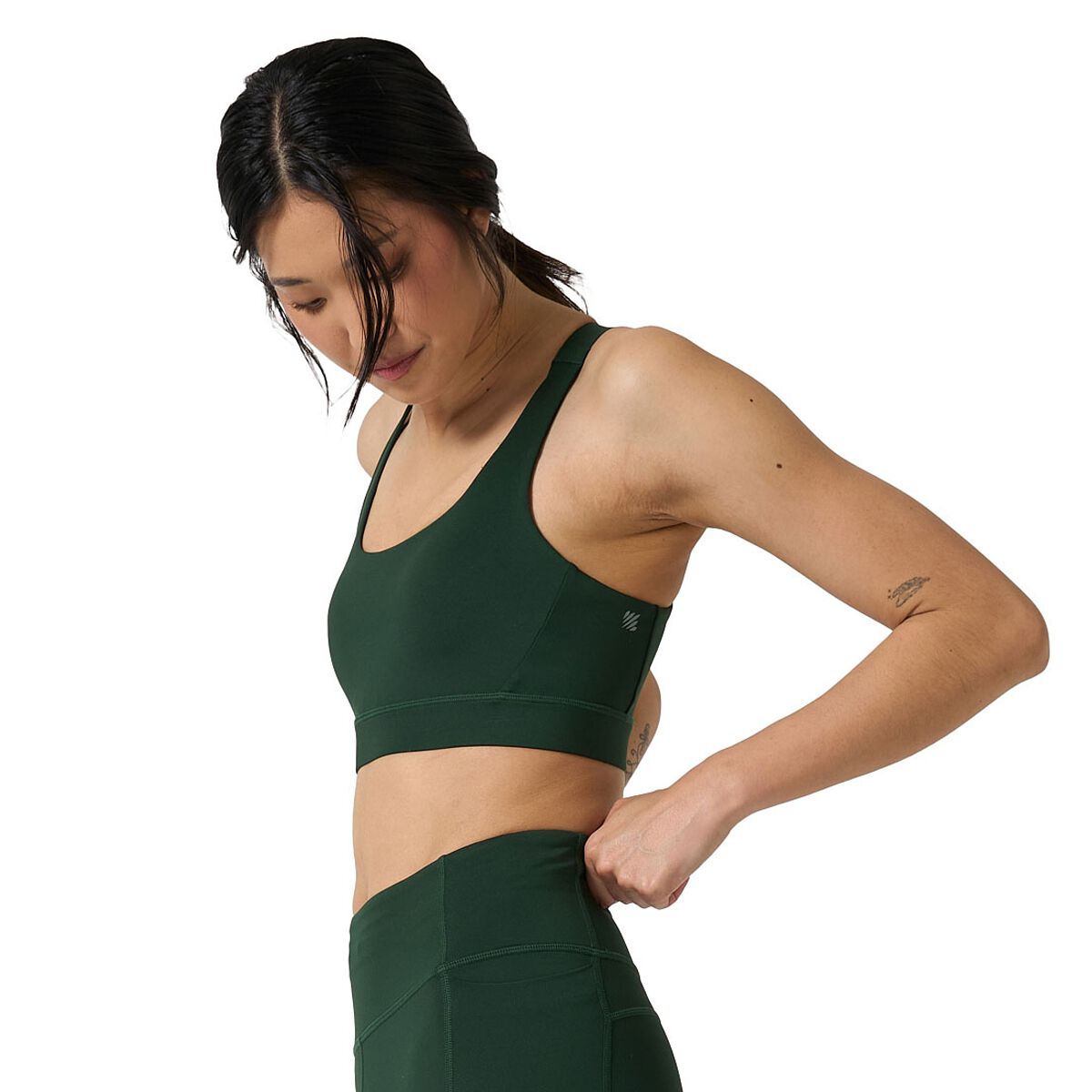 Ell/Voo Womens Kara Crop Sports Bra