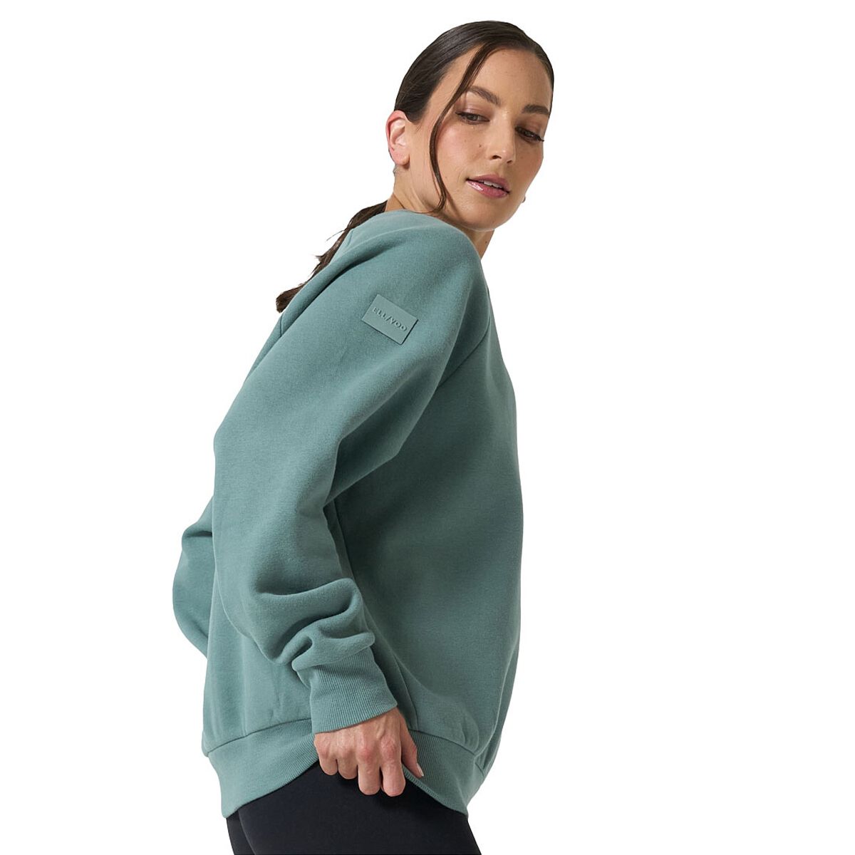 Ell/Voo Womens Mae Fleece Crew Neck Sweatshirt