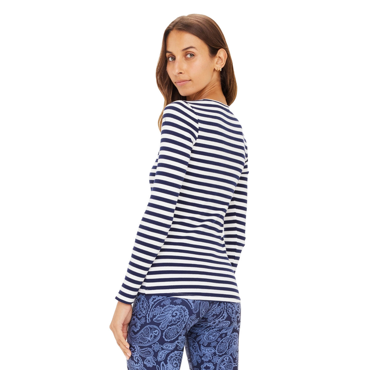 The Upside Womens Rib Chrissy Long Sleeve Top