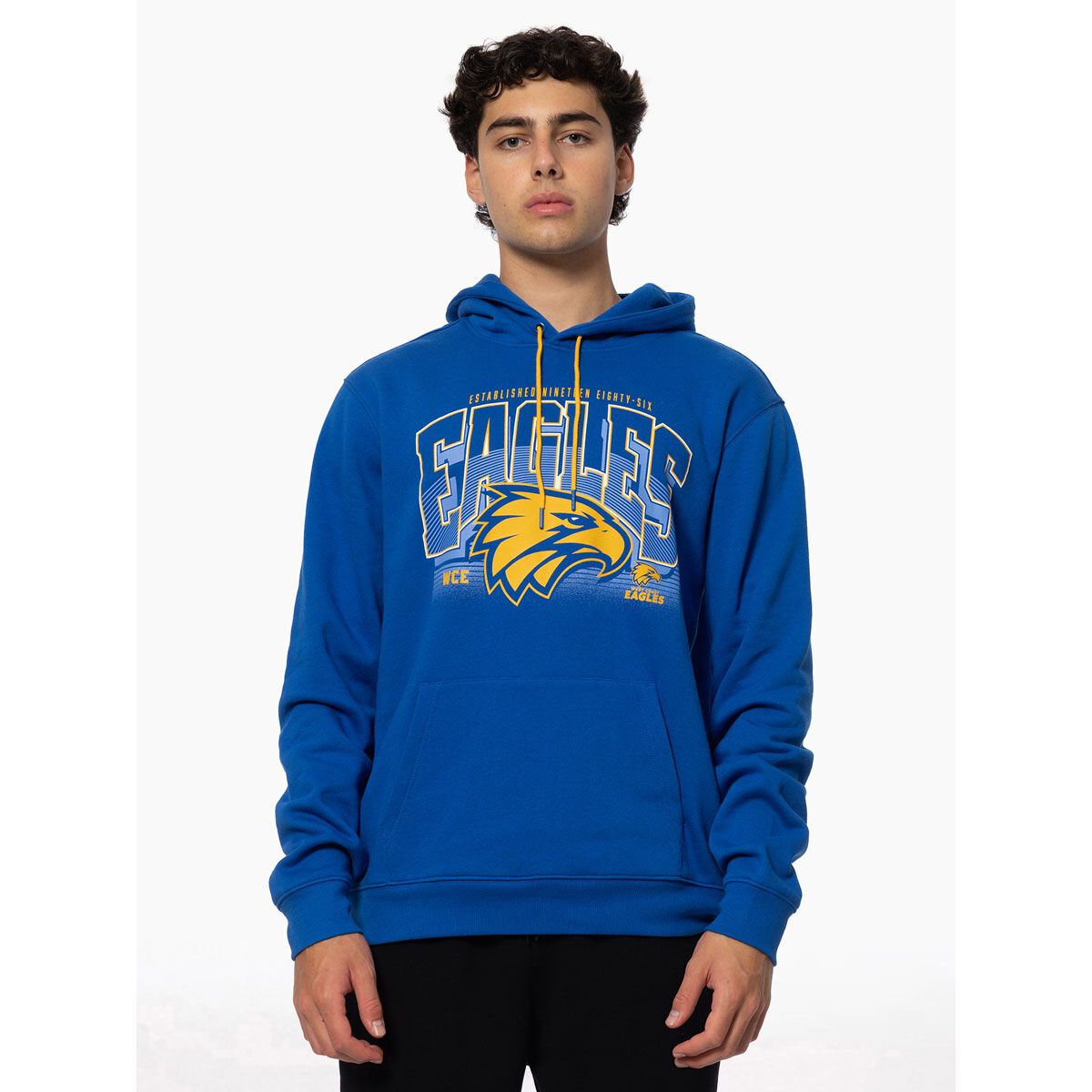 West Coast Eagles Mens Wordmark Hoodie