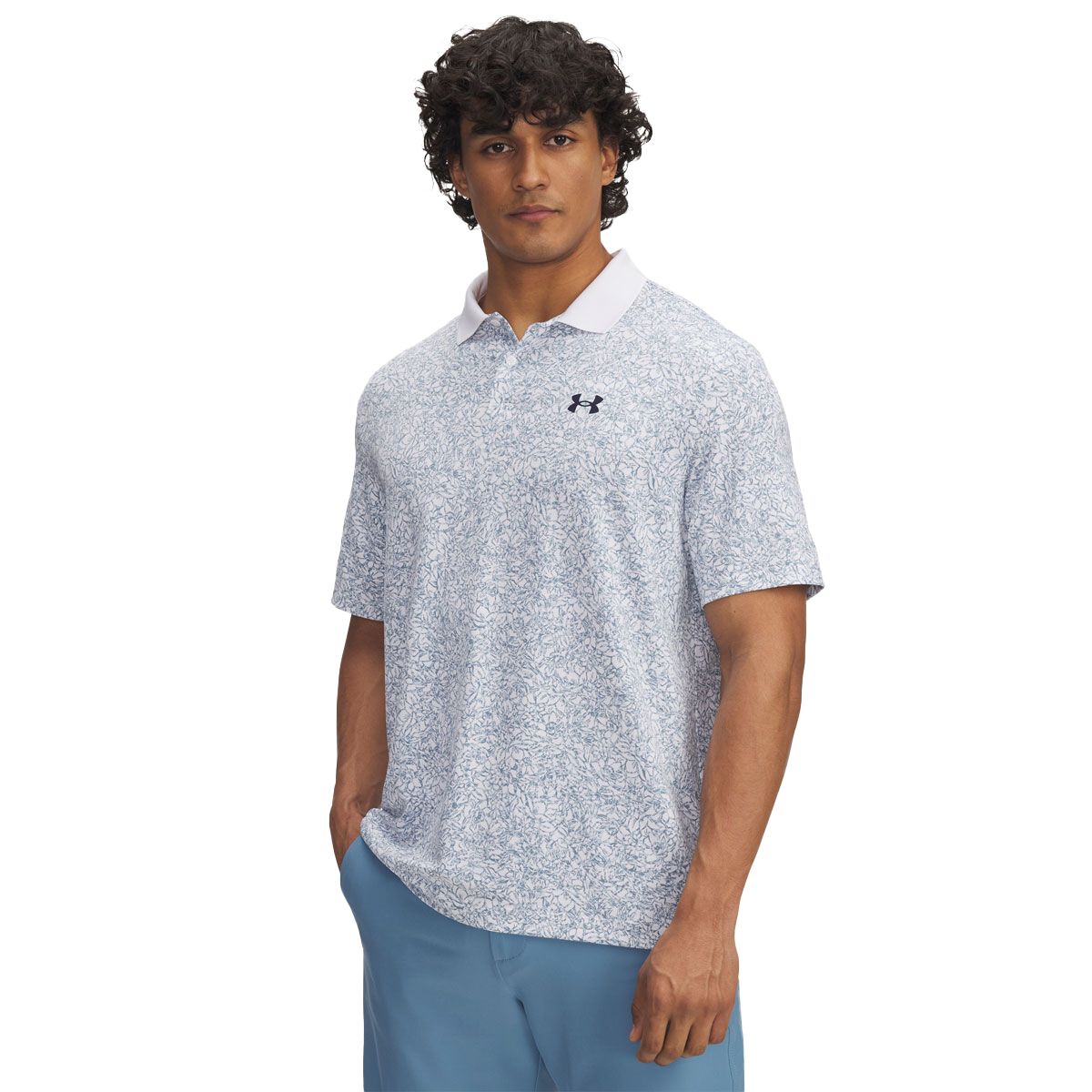 Under Armour Mens Matchplay Printed Golf Polo