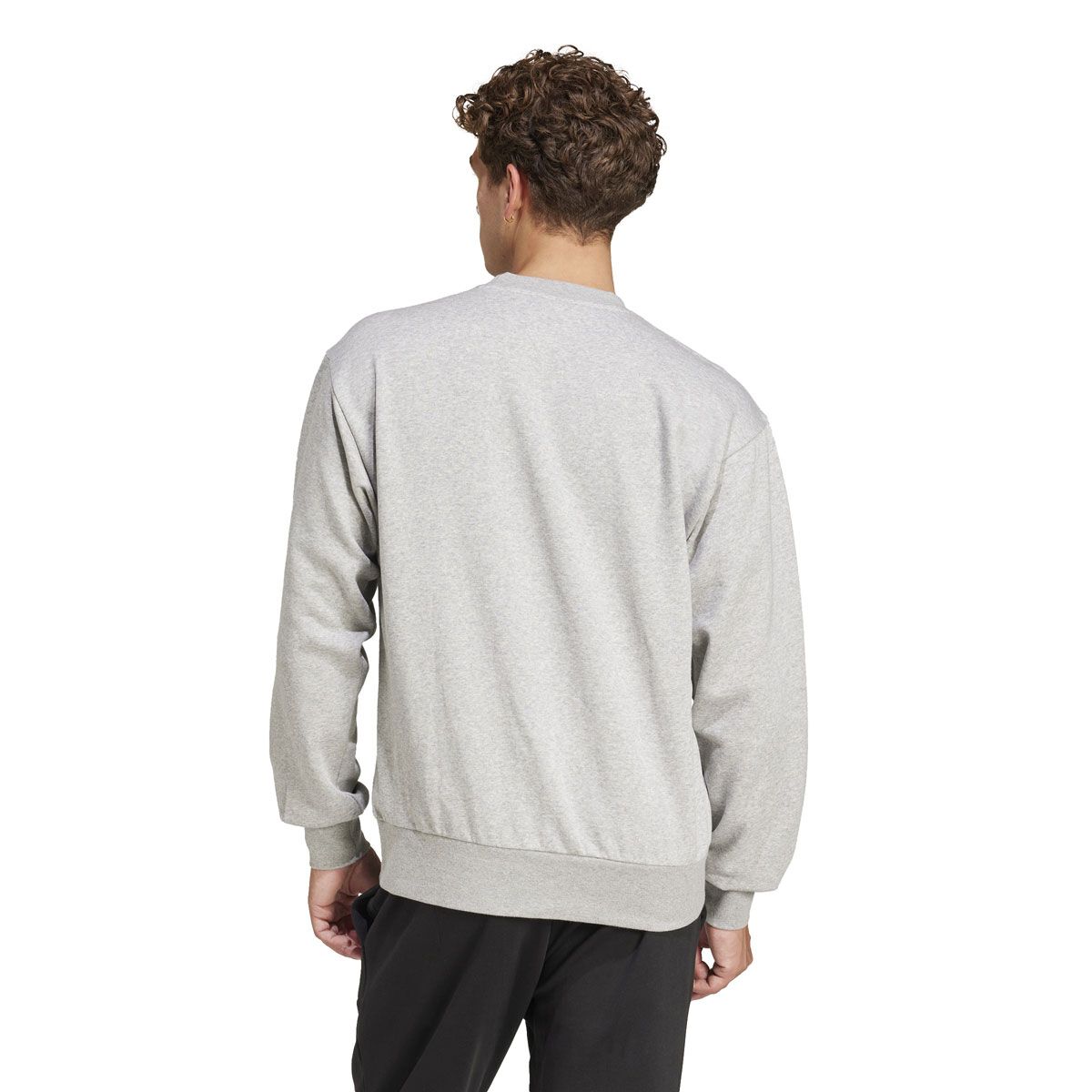 adidas Mens Essentials Feel Cozy Fleece Sweatshirt