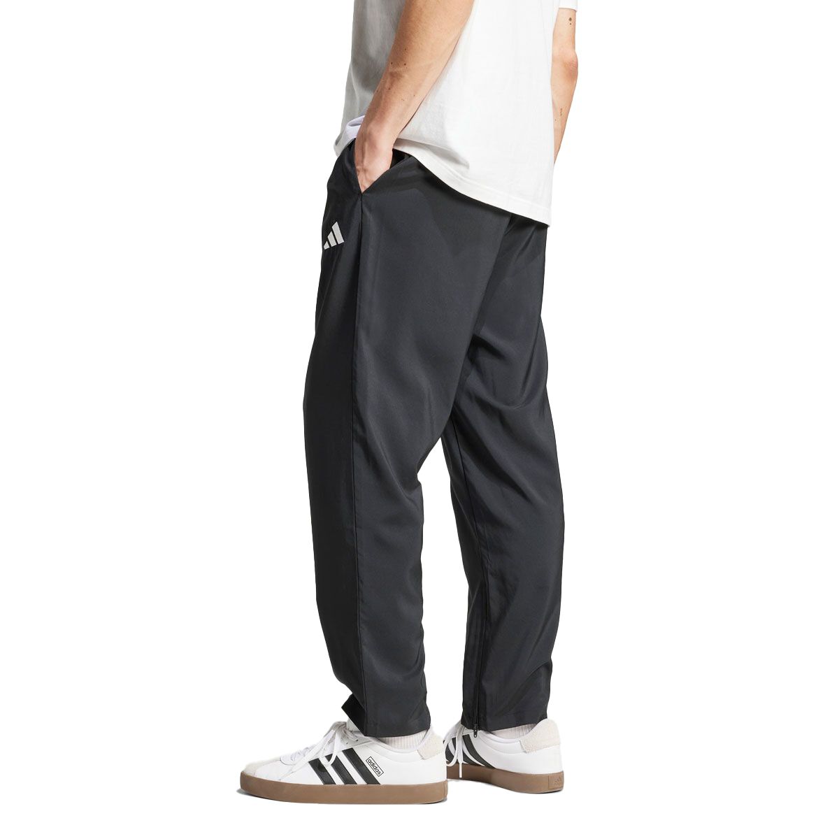 adidas Mens Essentials 3-Stripes Stanford Open Hem Pants