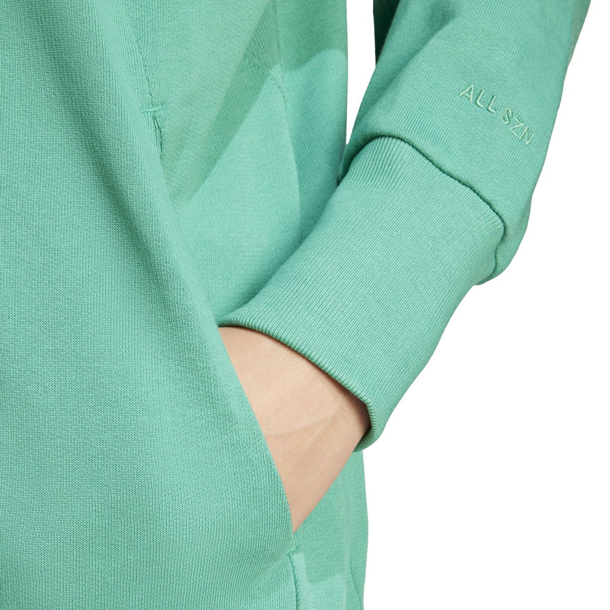 adidas Womens ALL SZN French Terry Loose Pullover Hoodie