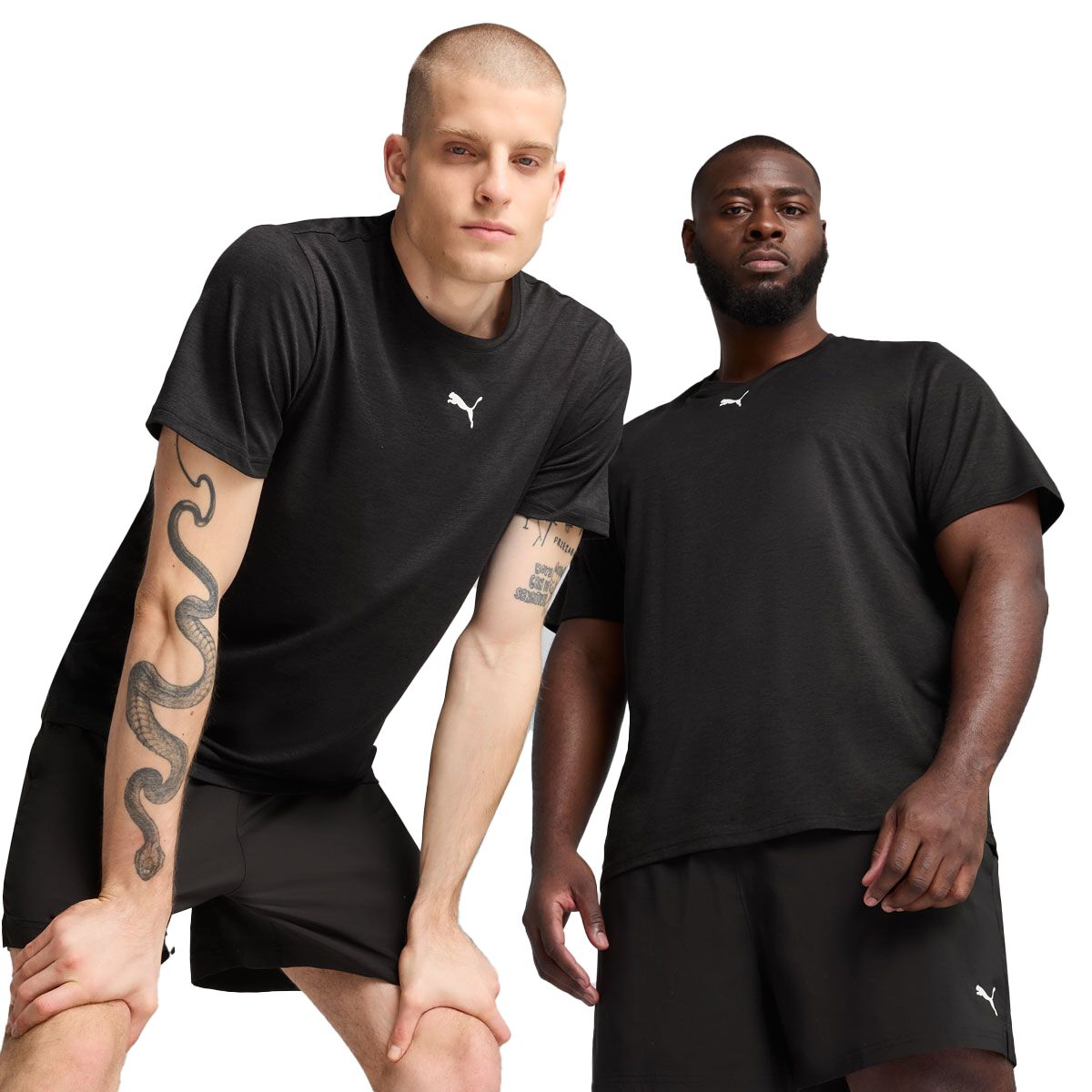 PUMA Mens Train All Day Essentials Heather Training Tee