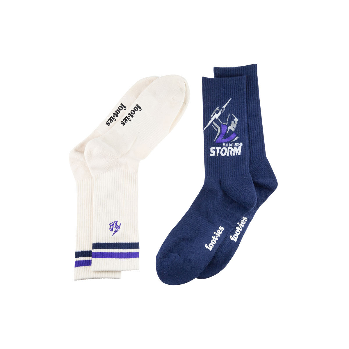 Melbourne Storm Sneaker Socks 2 Pack Multi M/L