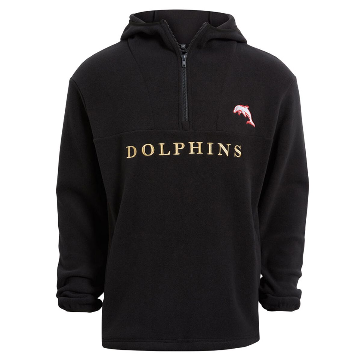 Dolphins Mens Quarter-Zip Polar Fleece