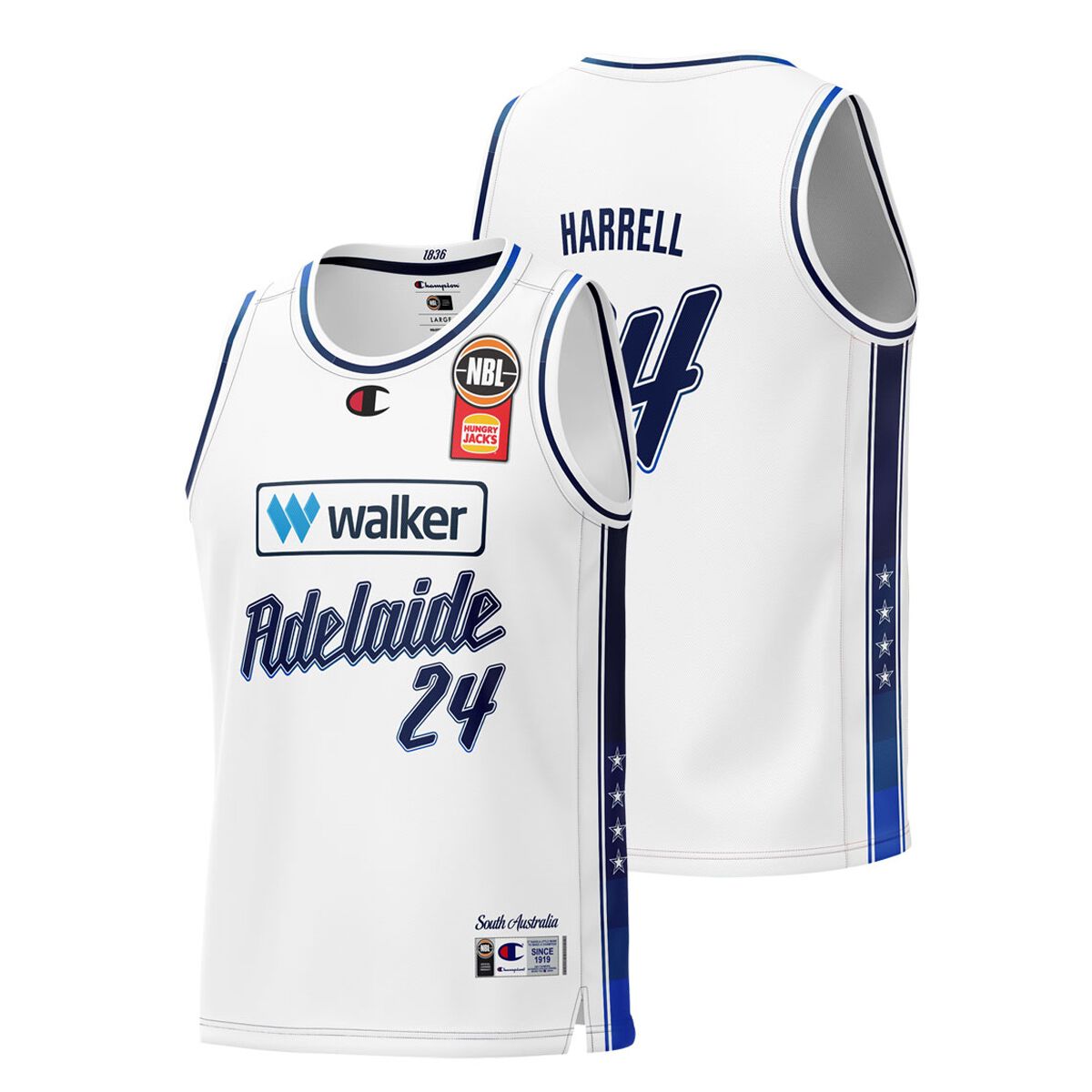 Adelaide 36ers Mens Montrezl Harrell Away 2024 Basketball Jersey