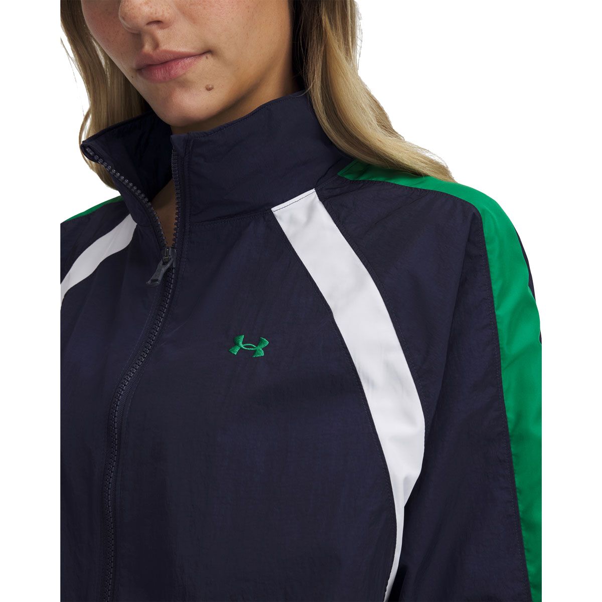 Under Armour Womens Icon Crinkle Track Jacket
