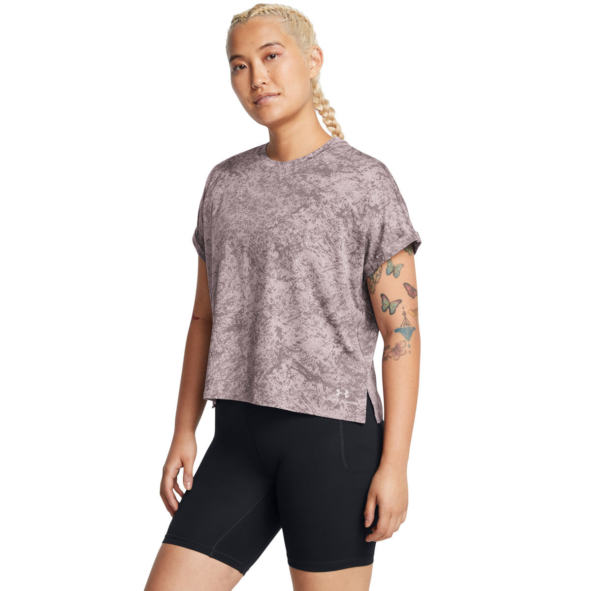 Under Armour Womens Vanish Energy Cropped Print Training  Tee