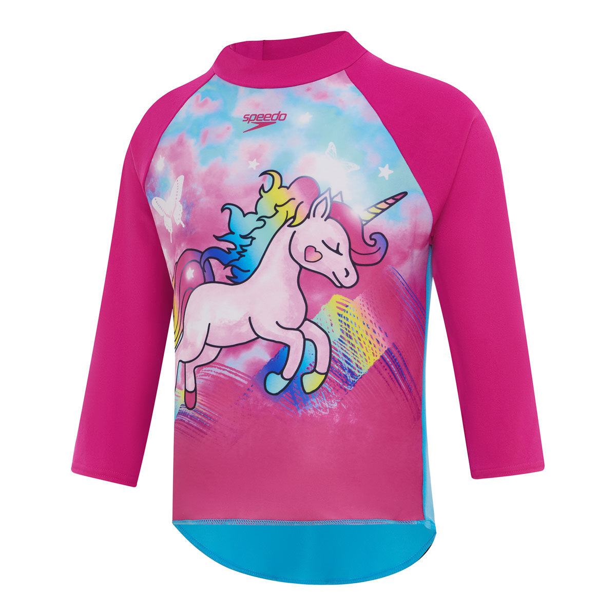 Speedo Toddler Girls Endurance+ Sun Protection Long Sleeve Rash Top