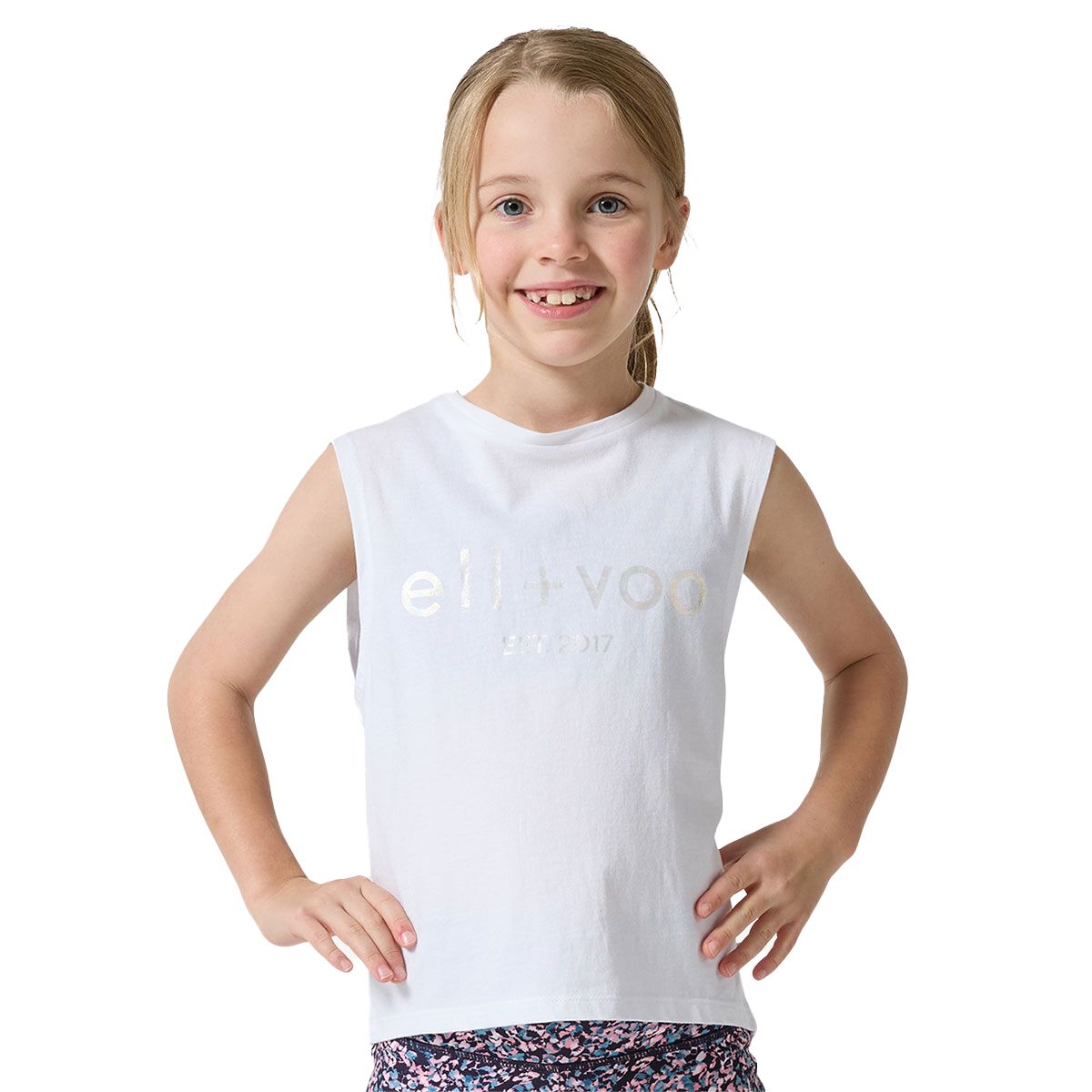 Ell/Voo Junior Girls Abigail Muscle Tank