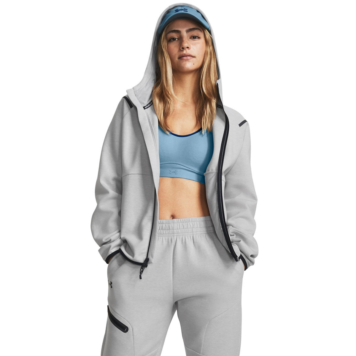 Under Armour Womens Unstoppable Fleece Full Zip Hoodie