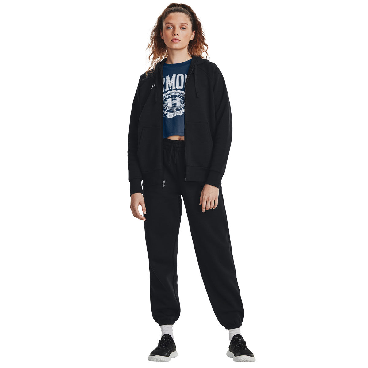 Under Armour Womens Rival Fleece Full Zip Hoodie