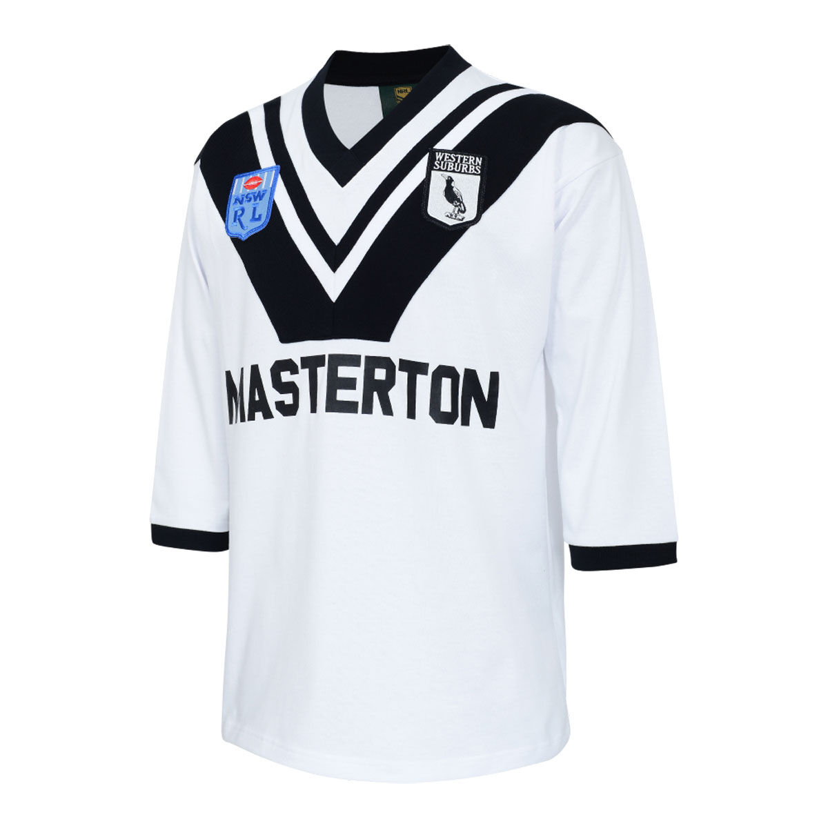 Western Suburbs Magpies 1983 Retro Rugby League Jersey White/Black 4XL
