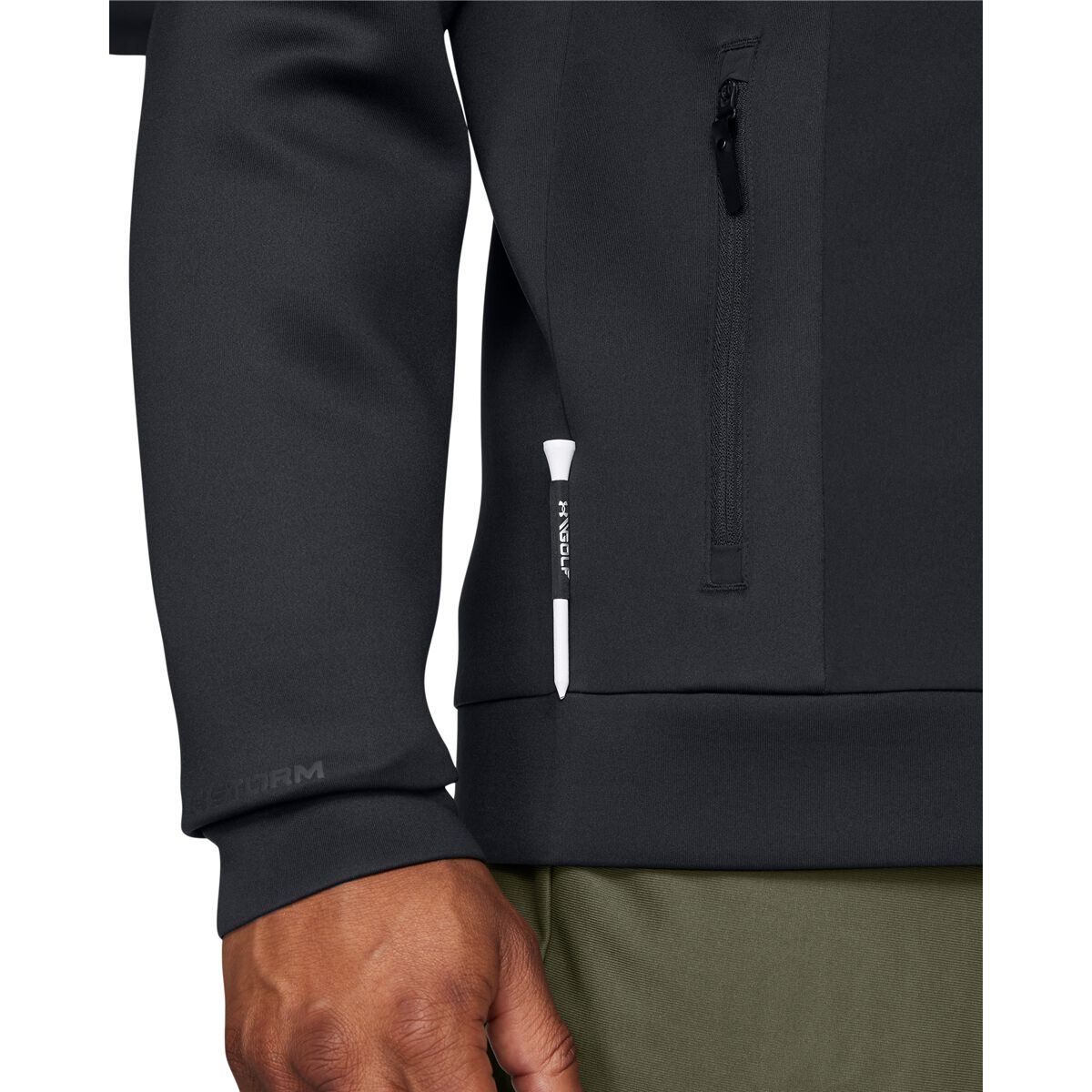 Under Armour Mens Drive Pro Storm Hybrid Full Zip Golf Top