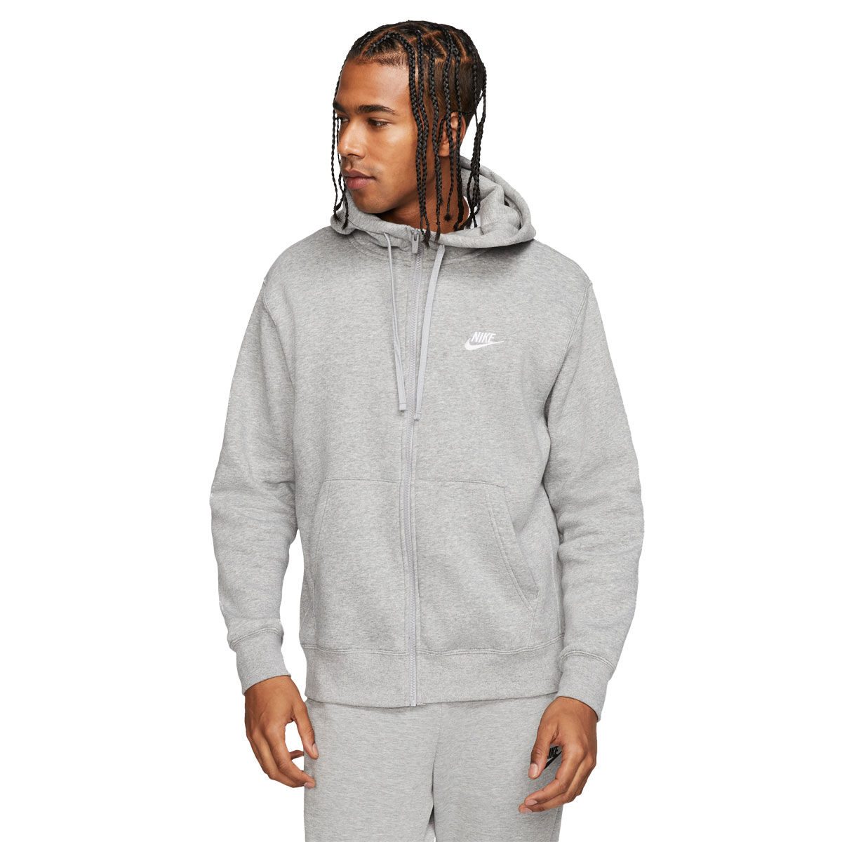 Nike Mens Sportswear Club Fleece Full Zip Hoodie