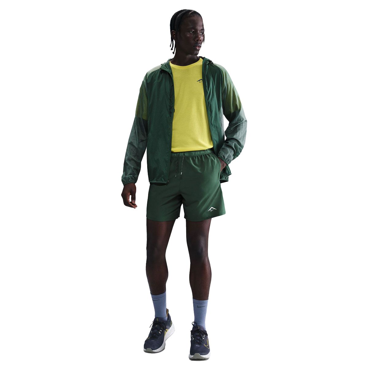 Nike Mens Trial Dri-FIT 6 Inch Brief-Lined Running Shorts