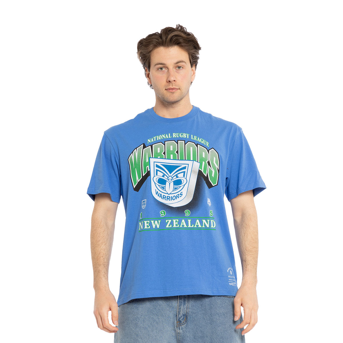 New Zealand Warriors Mens Bevel Crest Tee
