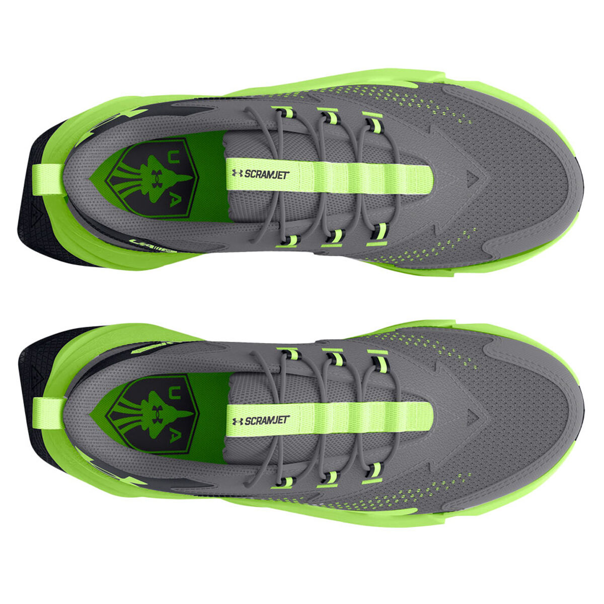 Under Armour Scramjet 6 PS Kids Running Shoes Grey/Black US 12