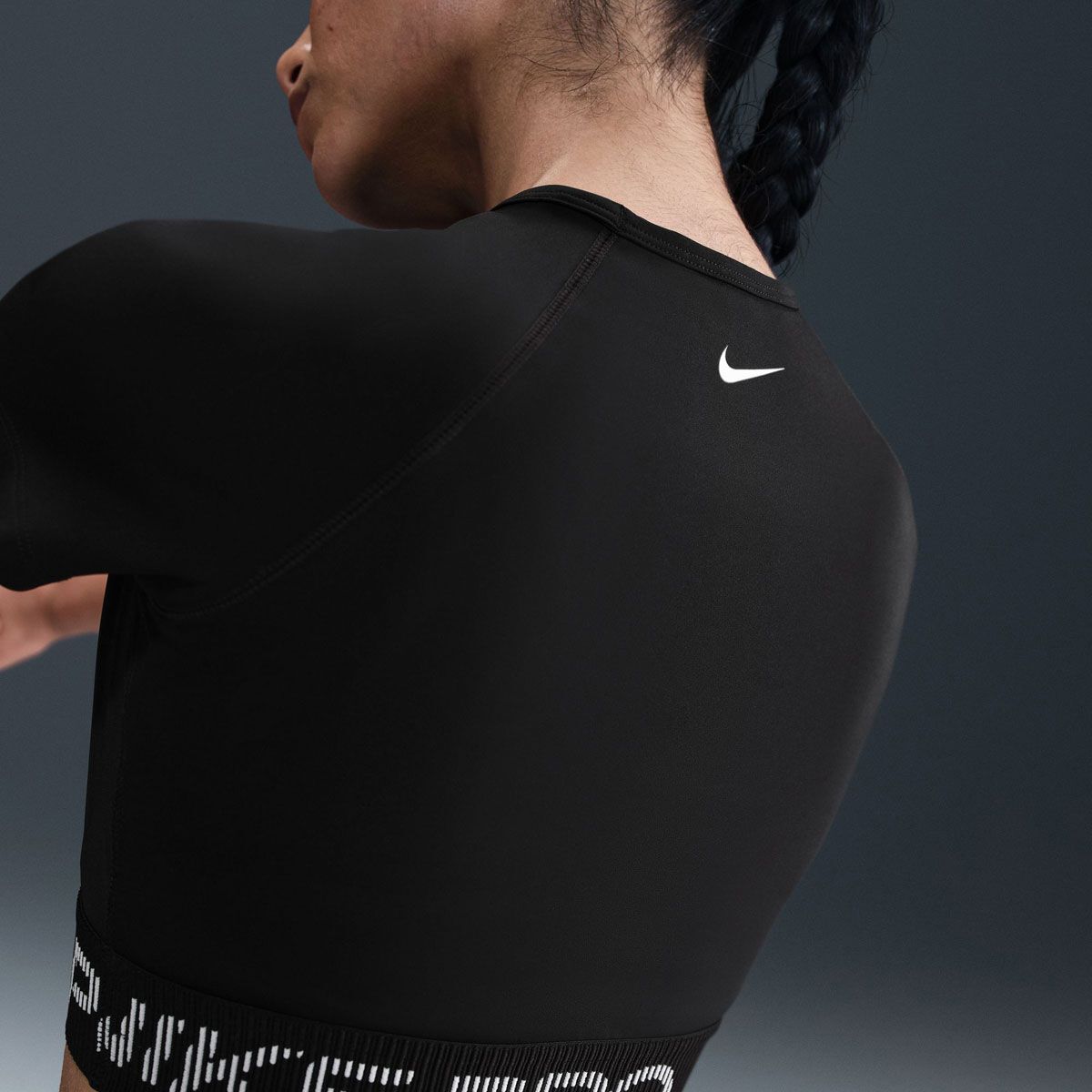 Nike Pro Womens Dri-FIT Short Sleeve Graphic Top