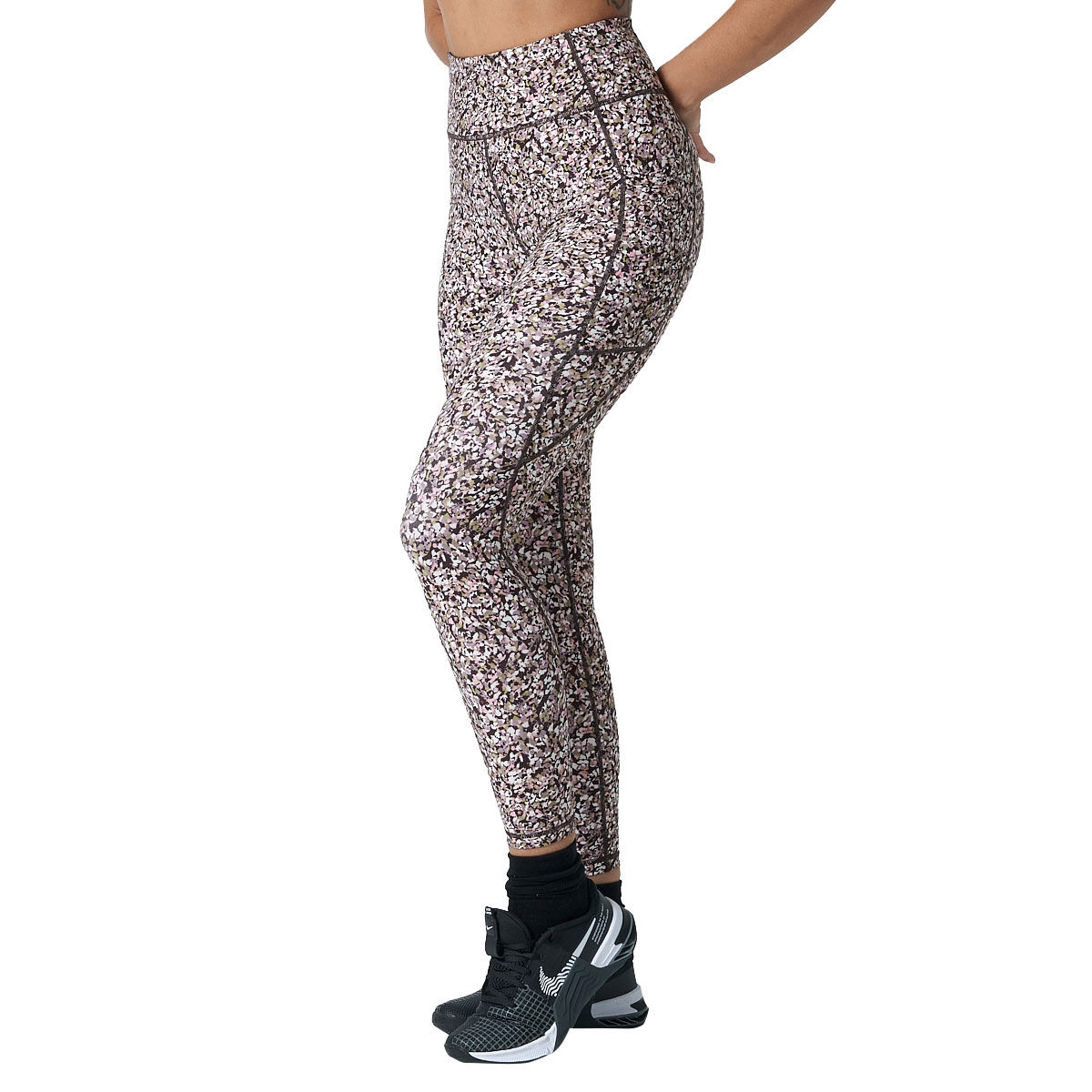 Ell/Voo Womens Kara High Rise 7/8 Pocket Tights
