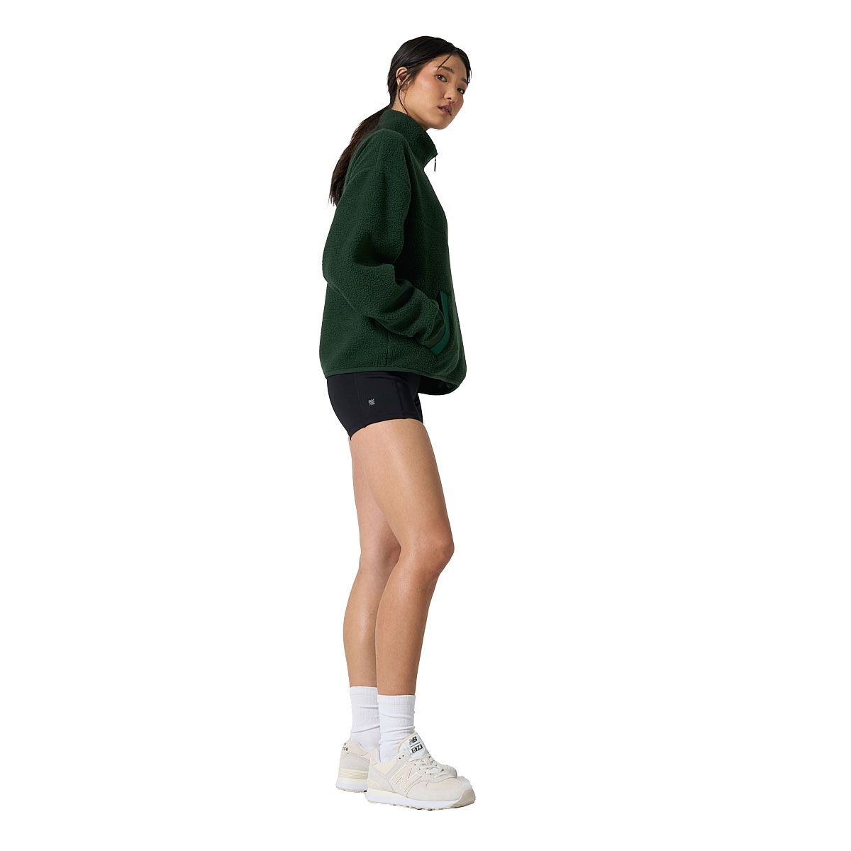 Ell/Voo Womens Bria Sherpa 1/2 Zip Pullover