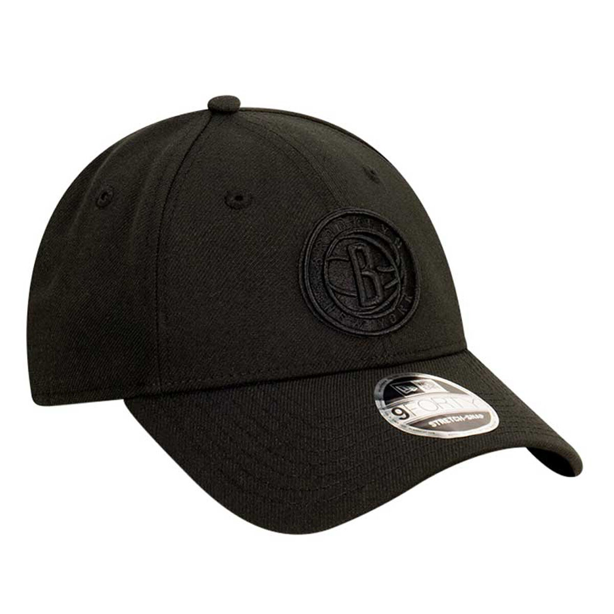 Brooklyn Nets New Era Black on Black 9FORTY Snapback