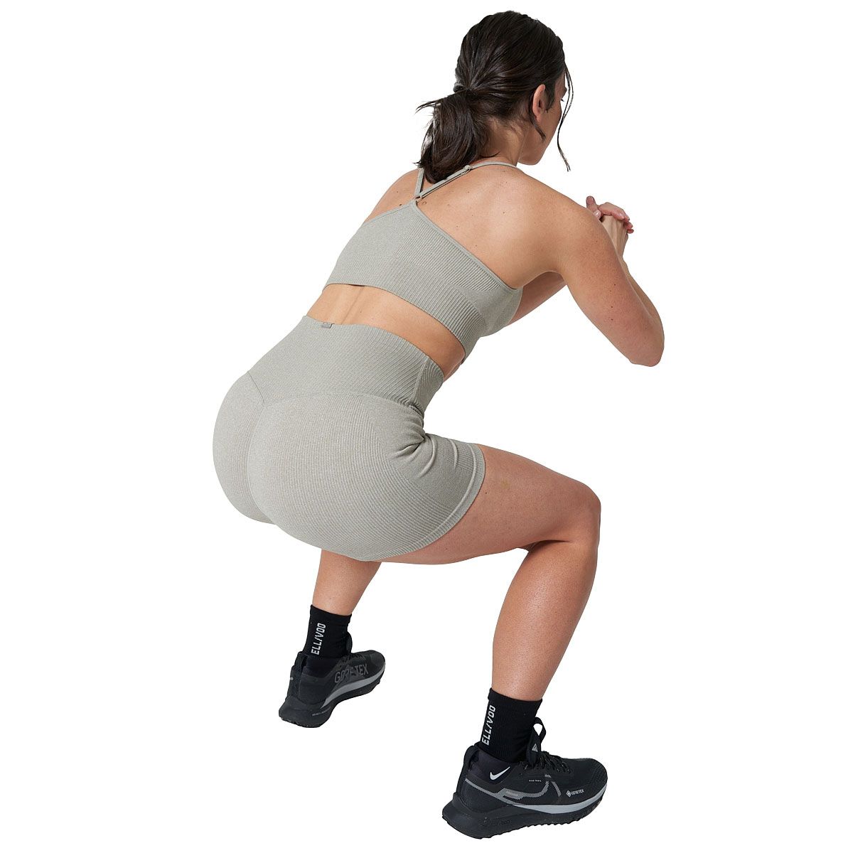 Ell/Voo Womens Reili Seam Free 5 Inch Tights