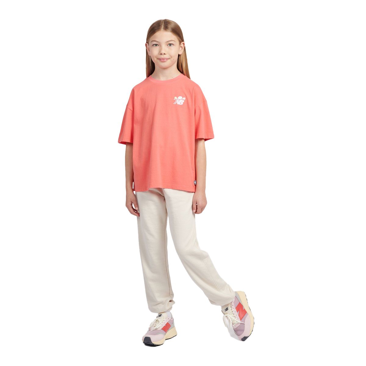 New Balance Junior French Terry Small Logo