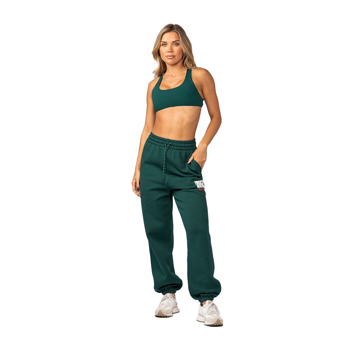 Muscle Nation Womens Sports Mode Slouchy Track Pants
