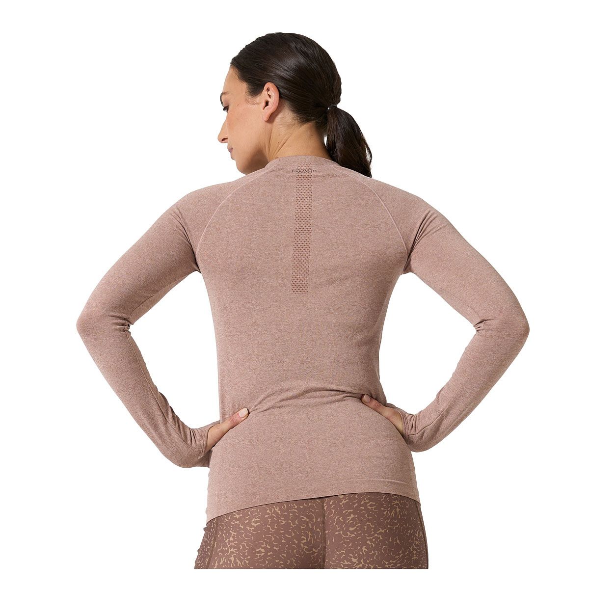 Ell/Voo Womens Reili Seam Free Long Sleeve Tee