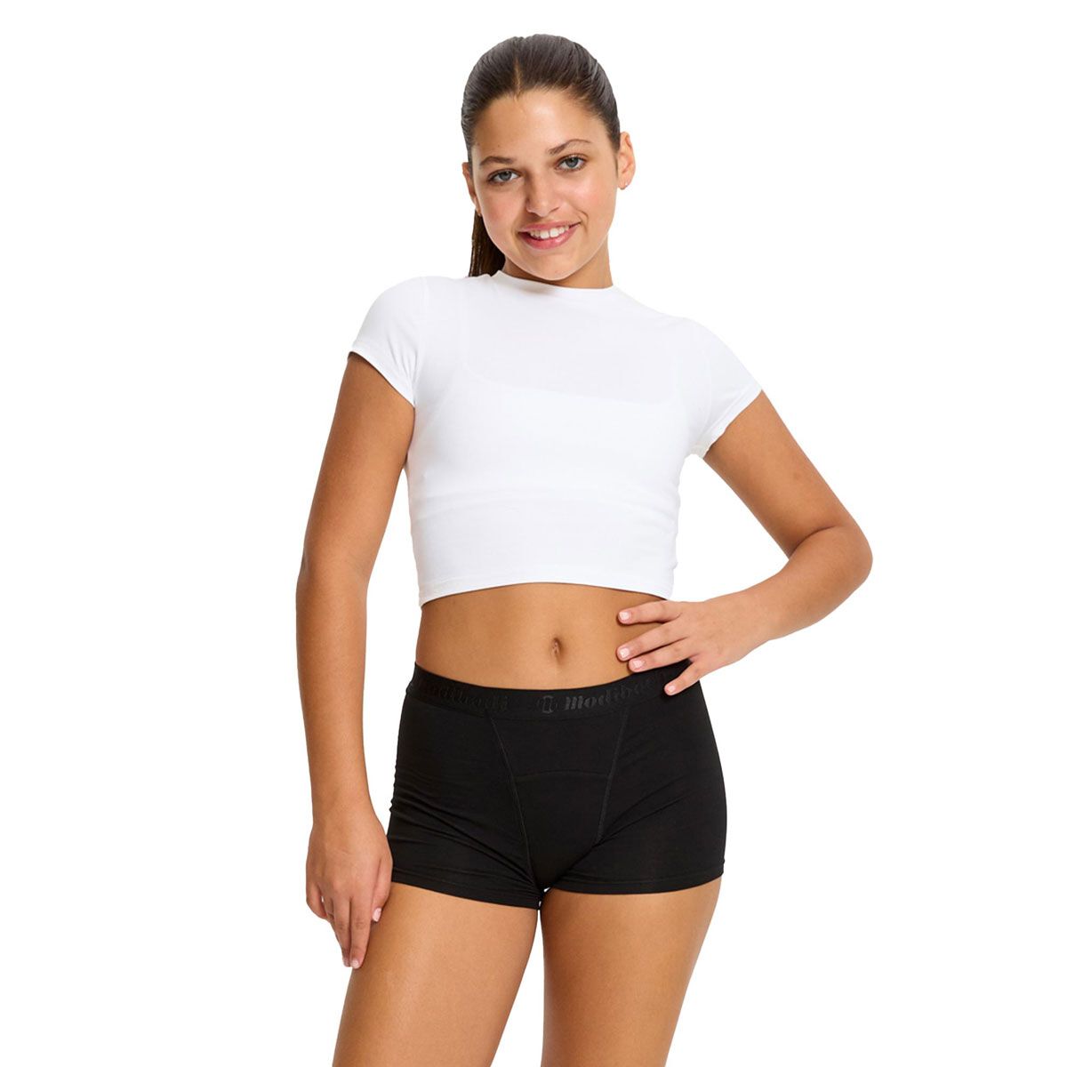 ModiBodi Teen Girls Super-Overnight Period Hipster Boyshorts