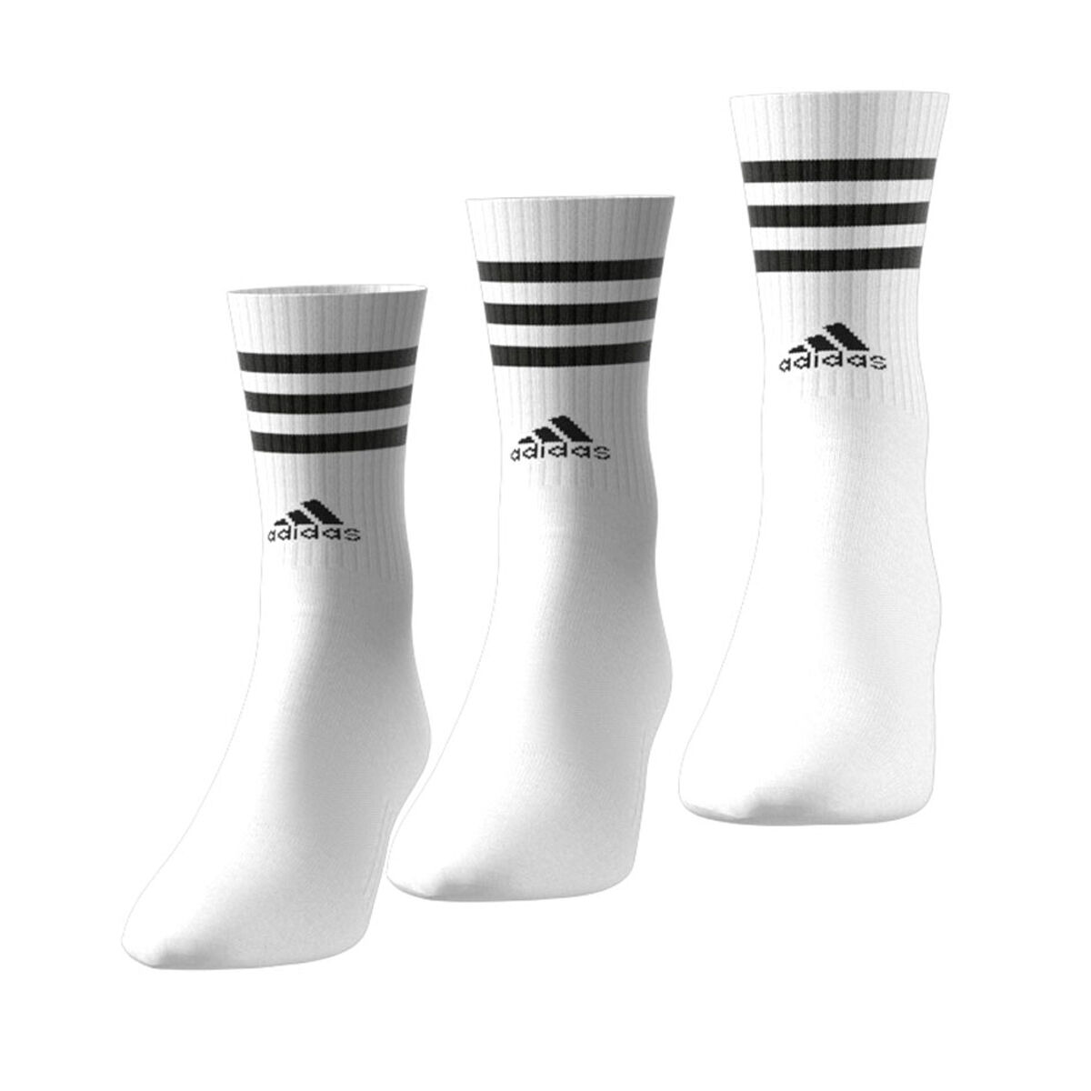 adidas 3-Stripes Cushioned Crew Socks