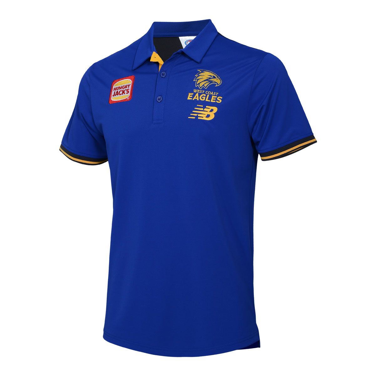 West Coast Eagles Mens 2025 Media Polo