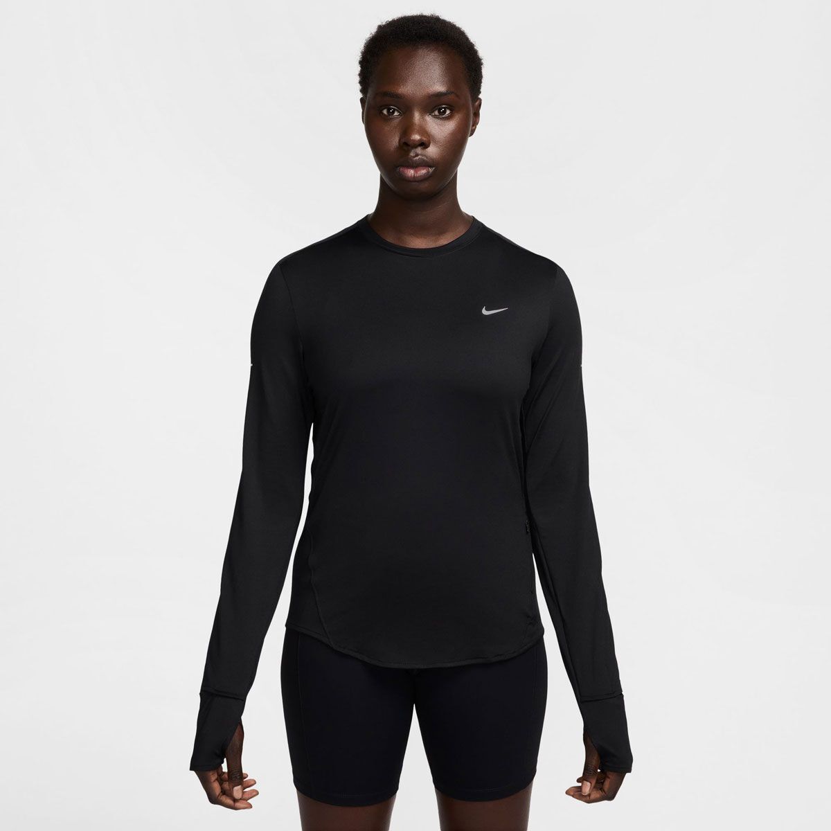 Nike Womens Swift Dri-FIT UV Long Sleeve Crew Running Top