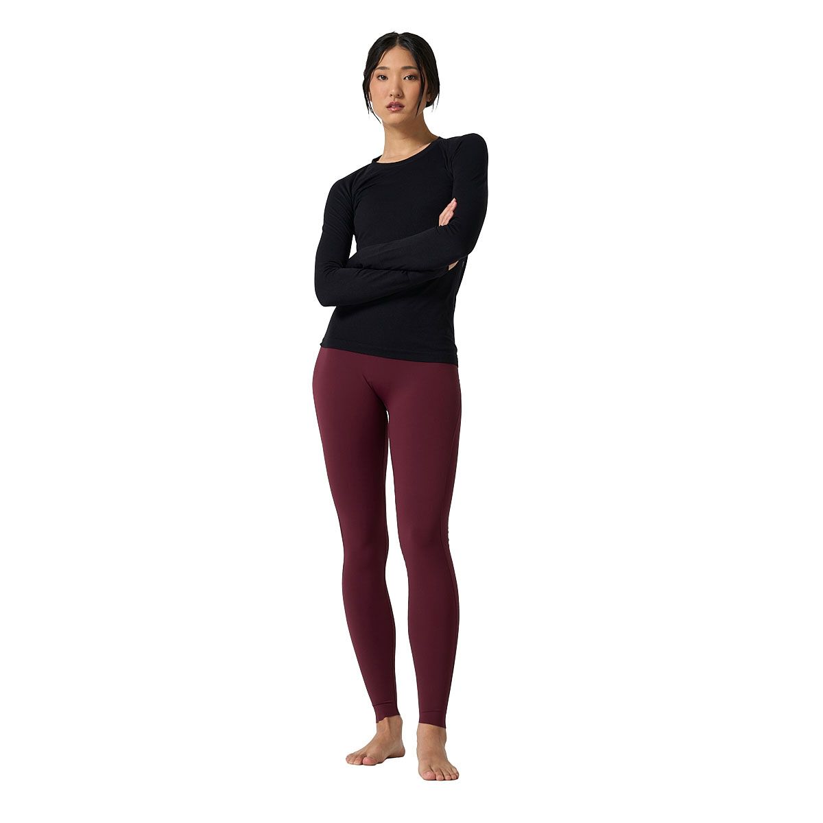Ell/Voo Womens Reili Seam Free Long Sleeve Tee